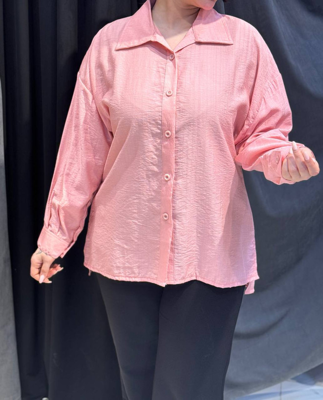 شومیز صورتی روشن مناسب سفرهای تابستانی