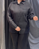 شومیز تابستانه صورتی جنس نخی خارجی فریسایز