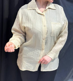 شومیز نخی راهراه ظریف زنانه سایز ۳۸ تا ۴۴