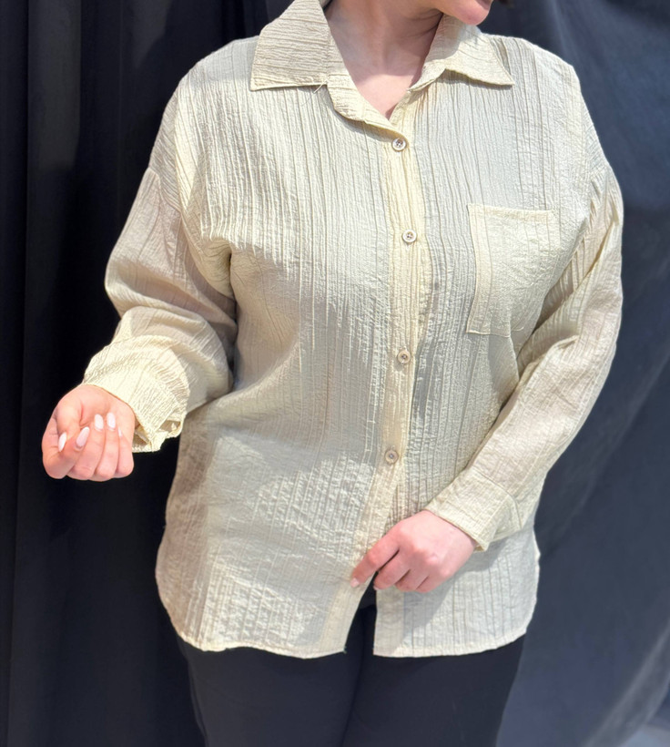 شومیز نخی راهراه ظریف زنانه سایز ۳۸ تا ۴۴