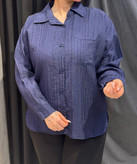 استایل کژوال تابستانه با شومیز نخی صورتی روشن