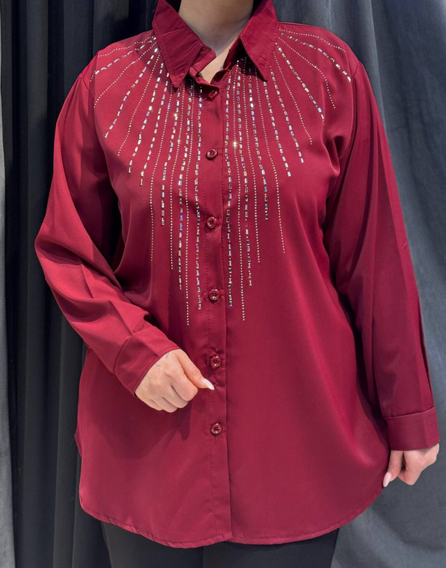 استایل مجلسی شیک با شومیز کار شده و شلوار مشکی